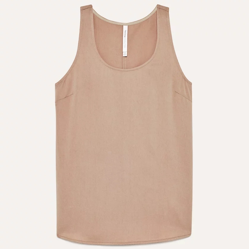 The Group Babaton Audrey Tank Size Small 100% Lyocell Nude Pink Beige  Aritzia